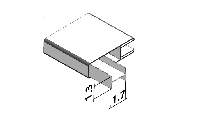 1″ × 5.5″