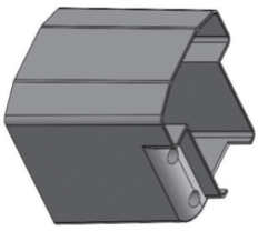 3.5” x 3.5” T-rail Stair Bracket