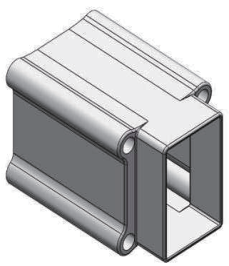 1.75” x 2.35” Rail Stair Bracket