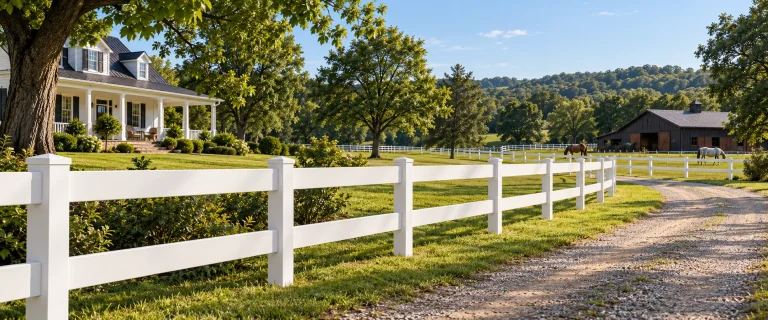Ranch Rail Fence Banner