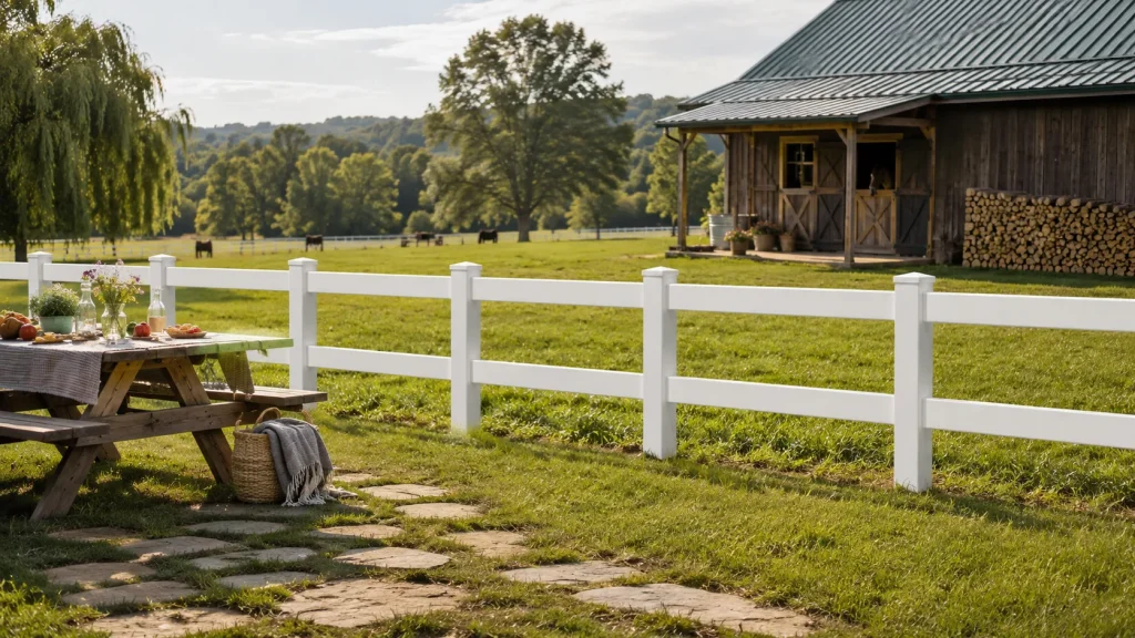 Ranch Rail Fence Scene 02