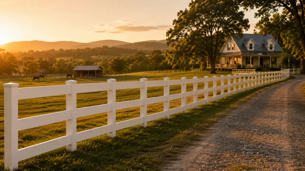 Ranch Rail Fence Scene 03