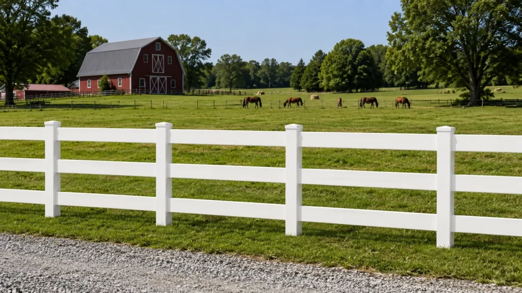 Ranch Rail Fence Scene 04