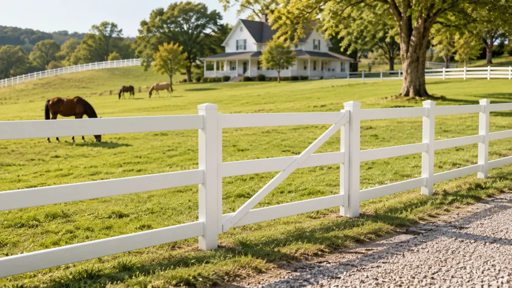 Ranch Rail Fence Scene 07