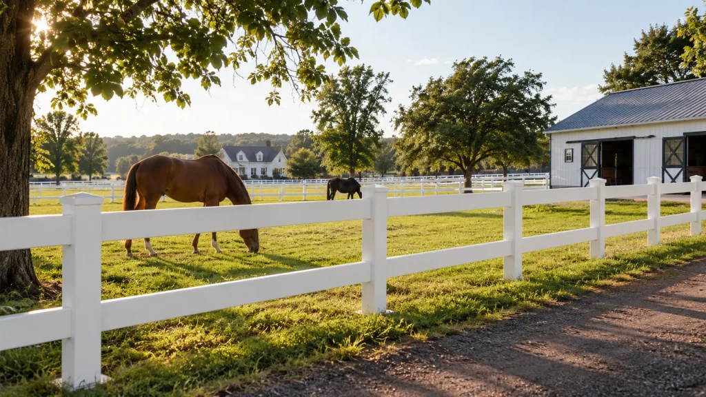 Ranch Rail Fence Scene 08