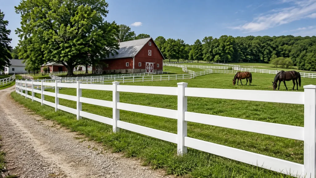 Ranch Rail Fence Scene 10