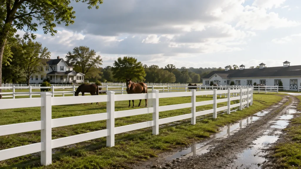 Ranch Rail Fence Scene 11