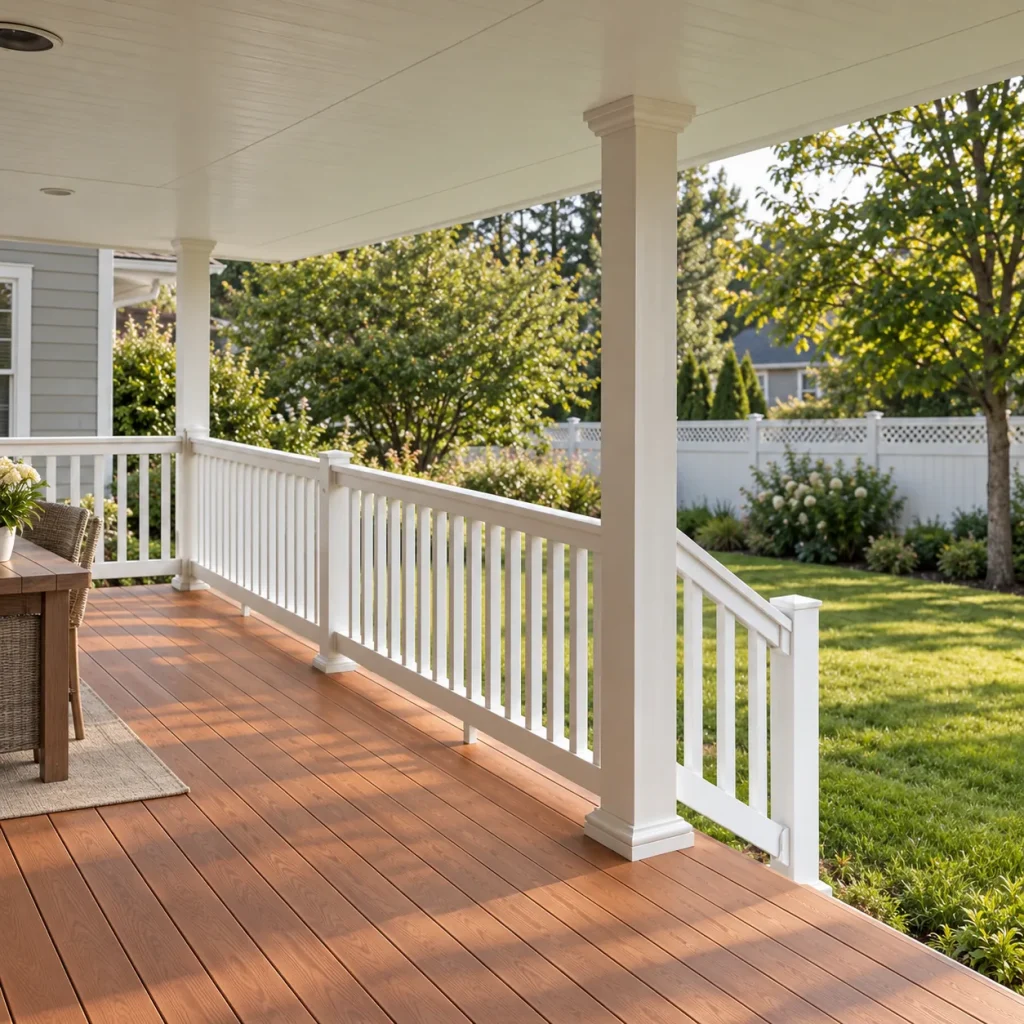 T Rail Vinyl Railing Scene 03