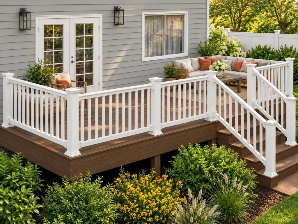 T Rail Vinyl Railing Scene 12